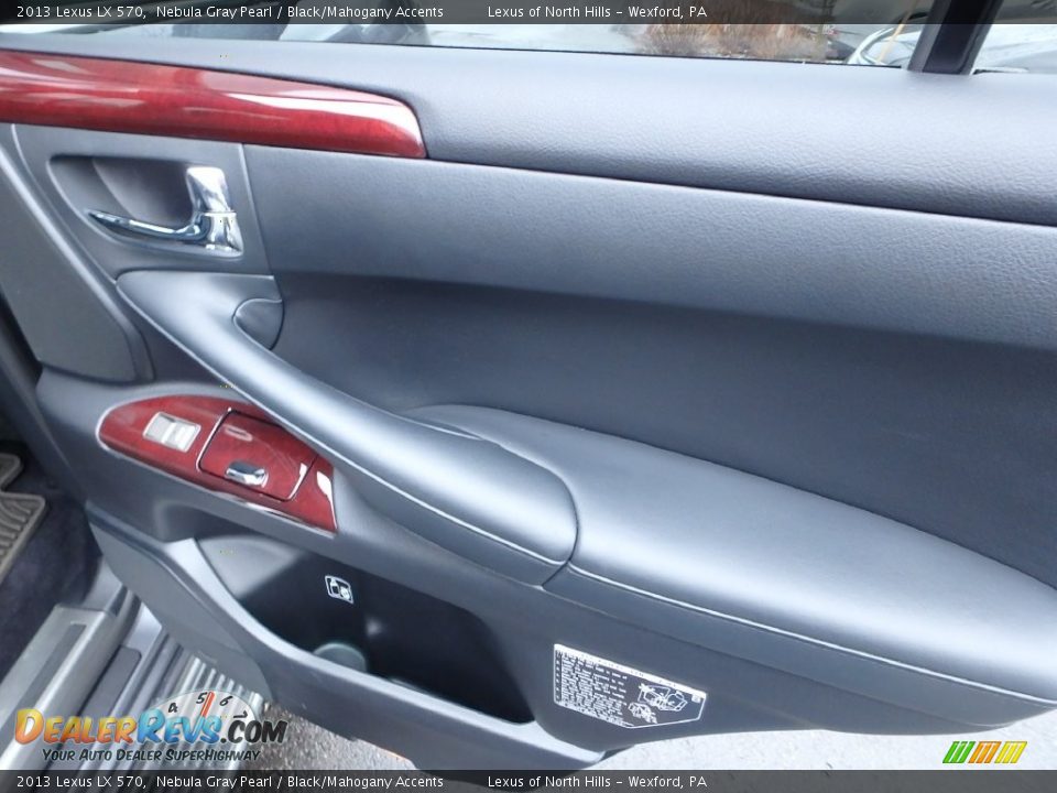 2013 Lexus LX 570 Nebula Gray Pearl / Black/Mahogany Accents Photo #11