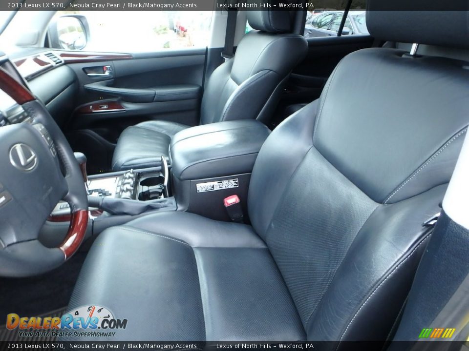 2013 Lexus LX 570 Nebula Gray Pearl / Black/Mahogany Accents Photo #12