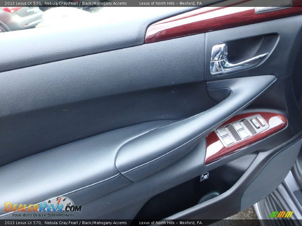 2013 Lexus LX 570 Nebula Gray Pearl / Black/Mahogany Accents Photo #17