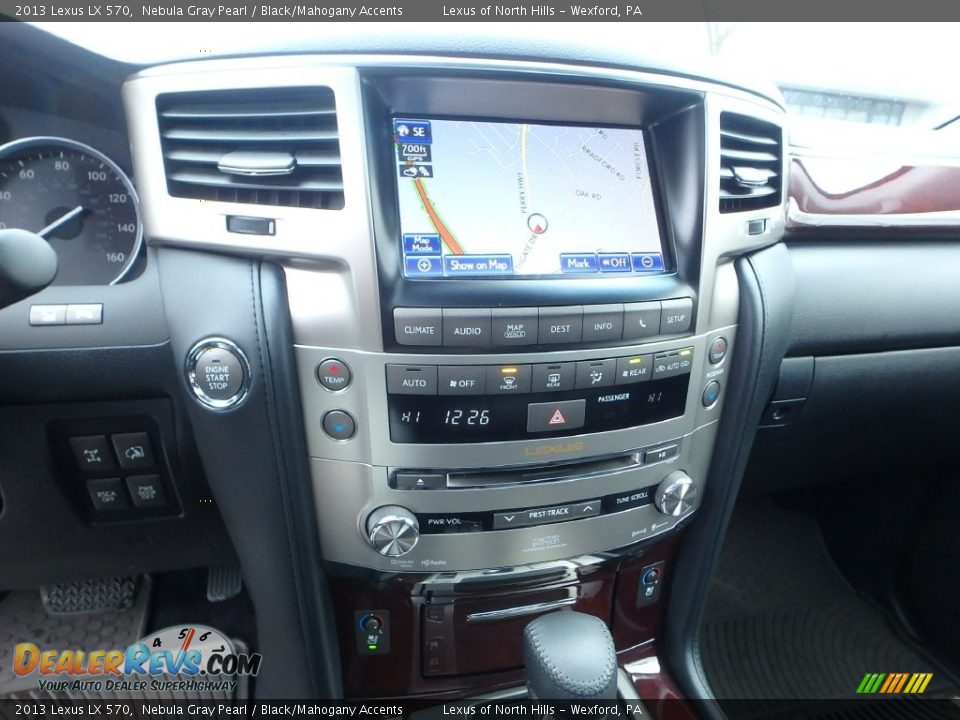 2013 Lexus LX 570 Nebula Gray Pearl / Black/Mahogany Accents Photo #22