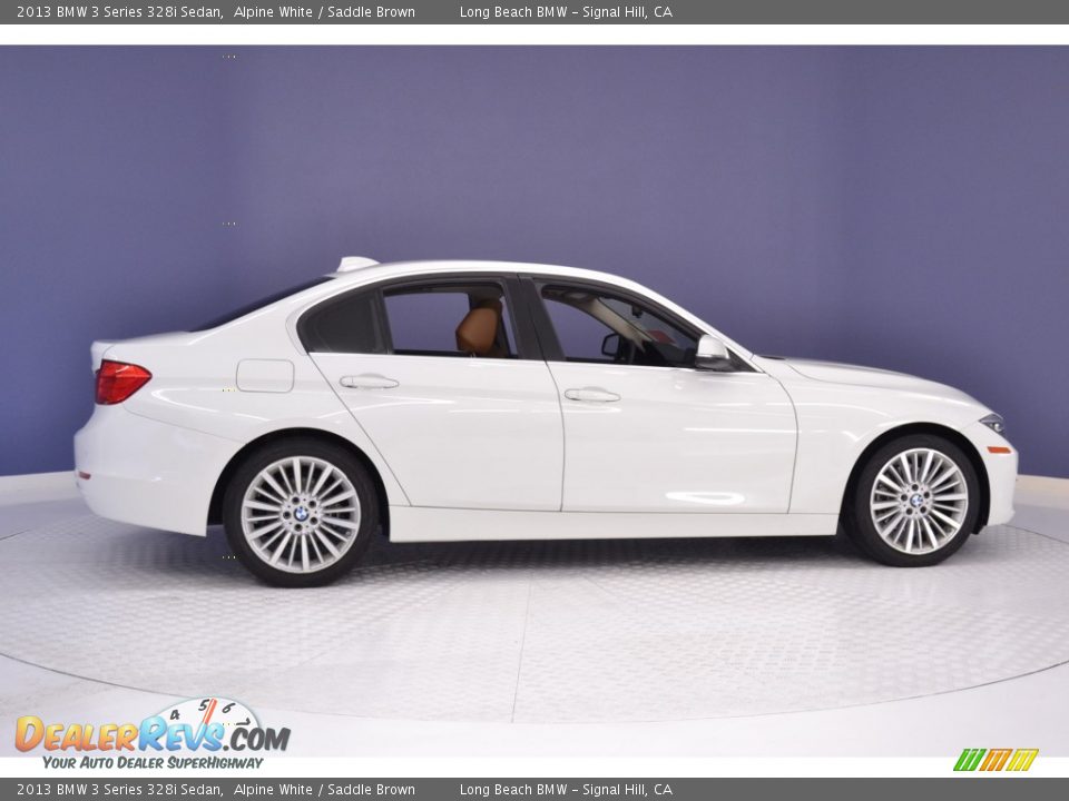 2013 BMW 3 Series 328i Sedan Alpine White / Saddle Brown Photo #8