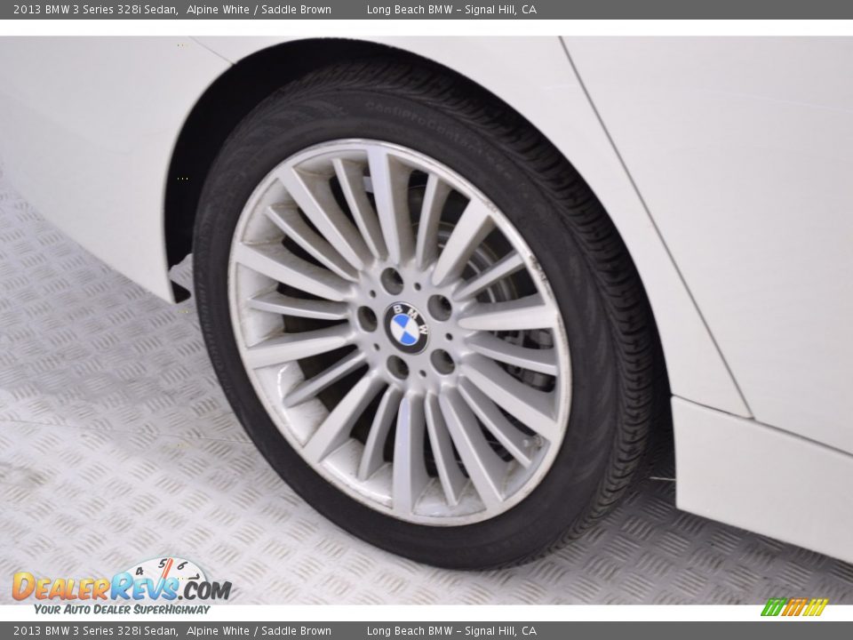 2013 BMW 3 Series 328i Sedan Alpine White / Saddle Brown Photo #10