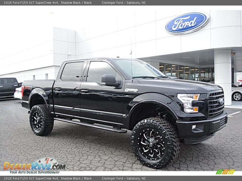 2016 Ford F150 XLT SuperCrew 4x4 Shadow Black / Black Photo #1