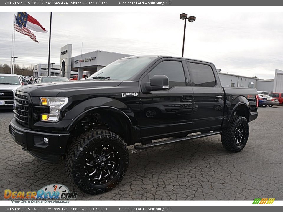 2016 Ford F150 XLT SuperCrew 4x4 Shadow Black / Black Photo #3