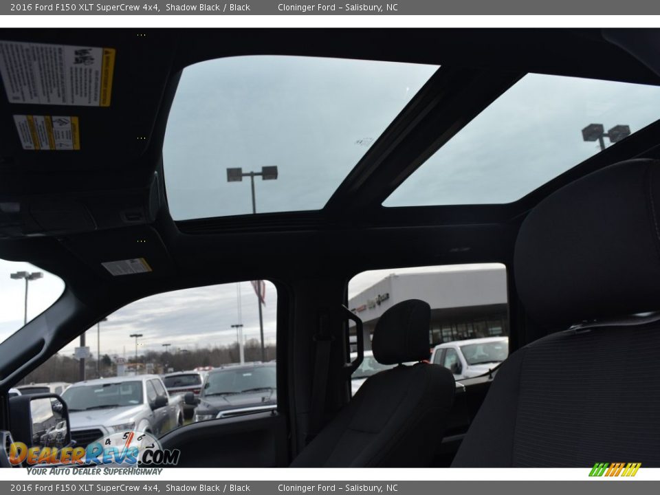 2016 Ford F150 XLT SuperCrew 4x4 Shadow Black / Black Photo #10