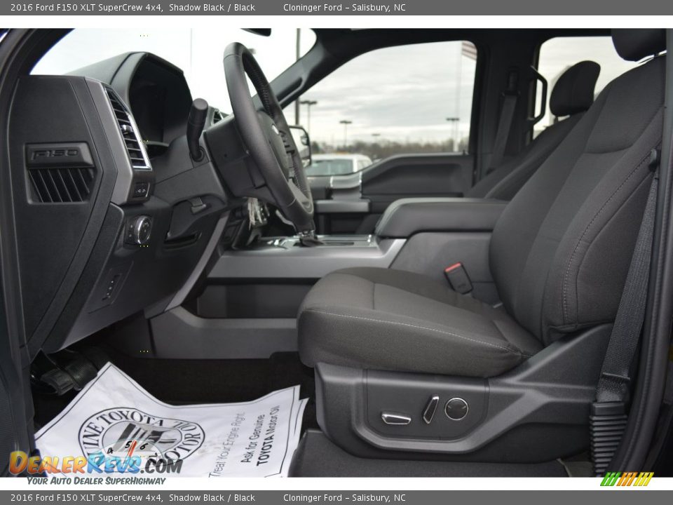 2016 Ford F150 XLT SuperCrew 4x4 Shadow Black / Black Photo #11