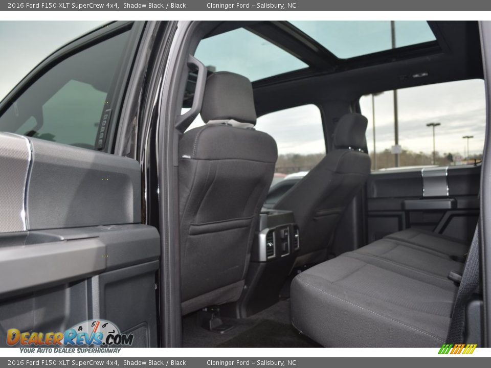 2016 Ford F150 XLT SuperCrew 4x4 Shadow Black / Black Photo #13