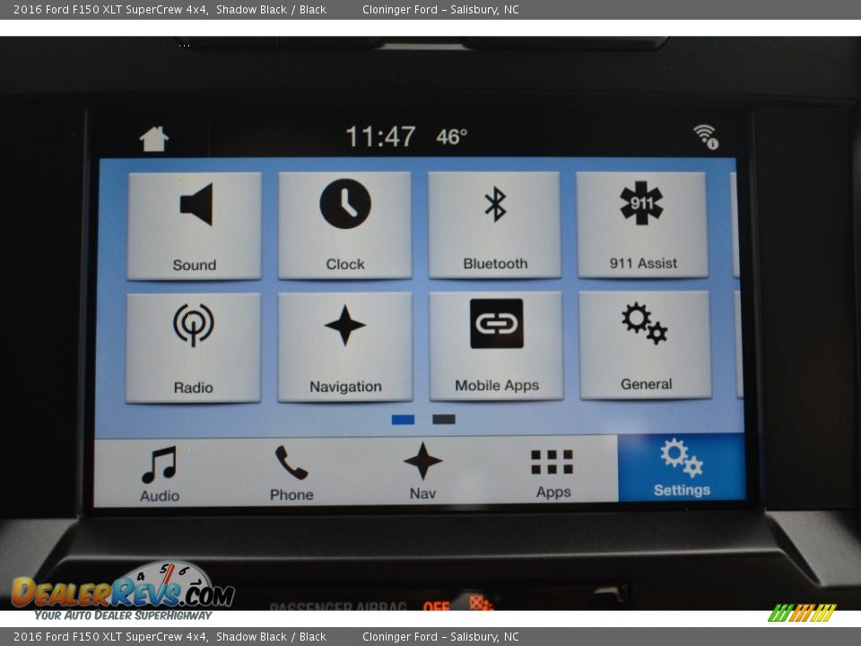 2016 Ford F150 XLT SuperCrew 4x4 Shadow Black / Black Photo #15