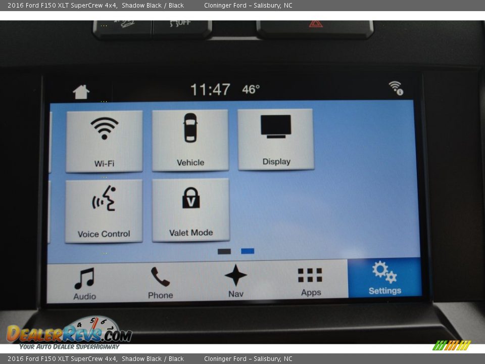 2016 Ford F150 XLT SuperCrew 4x4 Shadow Black / Black Photo #16