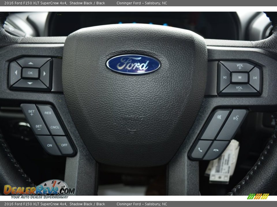 2016 Ford F150 XLT SuperCrew 4x4 Shadow Black / Black Photo #26