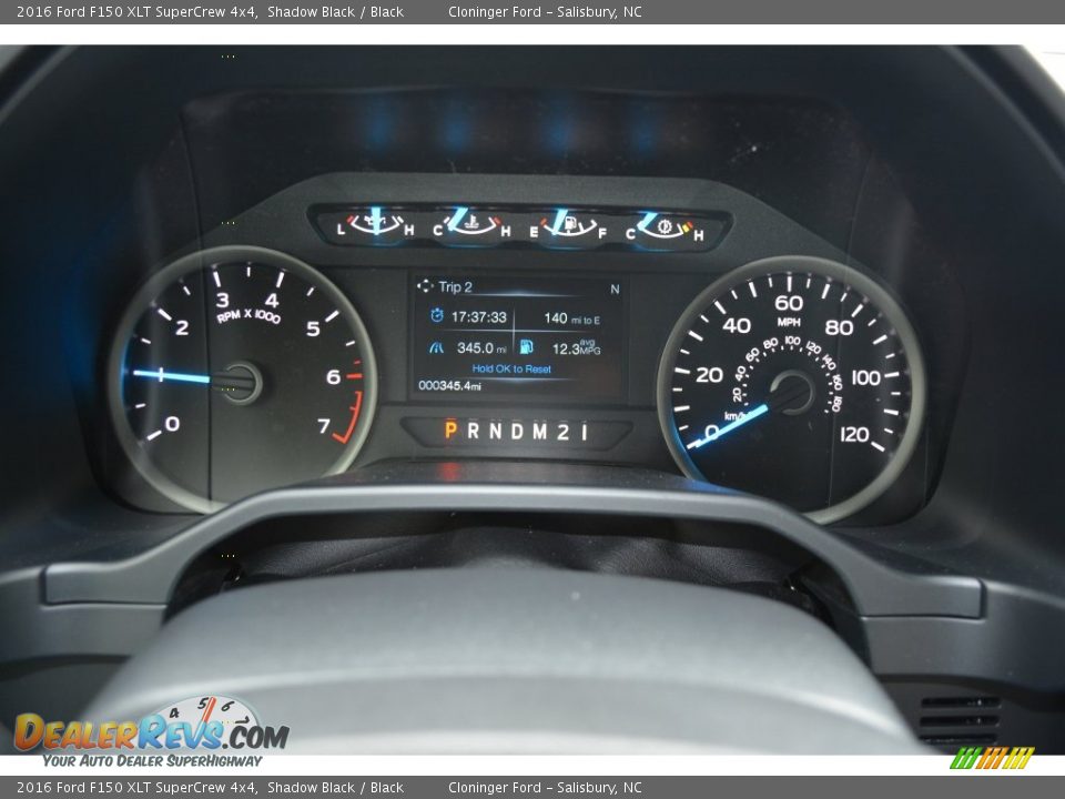 2016 Ford F150 XLT SuperCrew 4x4 Shadow Black / Black Photo #27