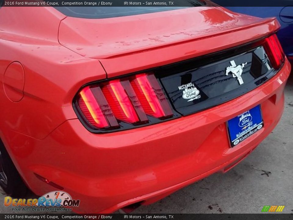 2016 Ford Mustang V6 Coupe Competition Orange / Ebony Photo #9