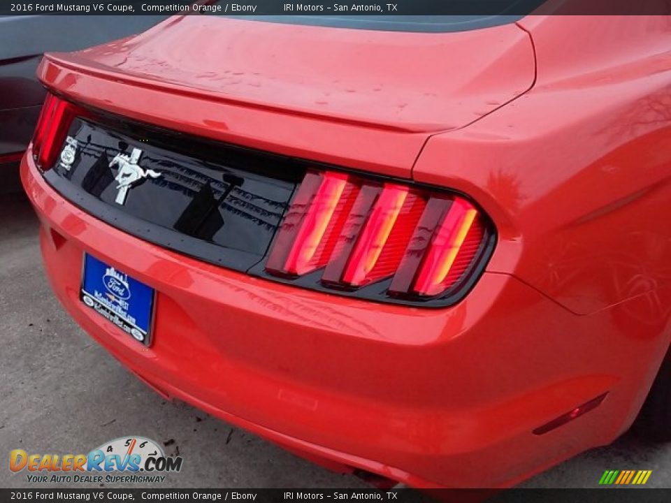 2016 Ford Mustang V6 Coupe Competition Orange / Ebony Photo #11