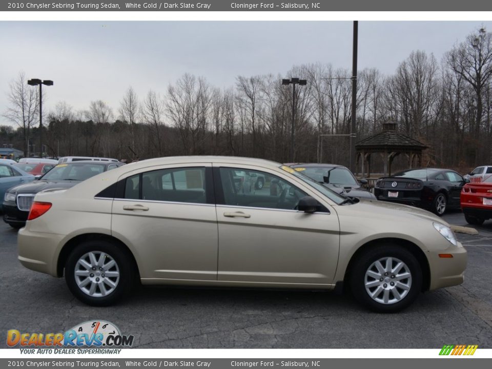 2010 Chrysler Sebring Touring Sedan White Gold / Dark Slate Gray Photo #2