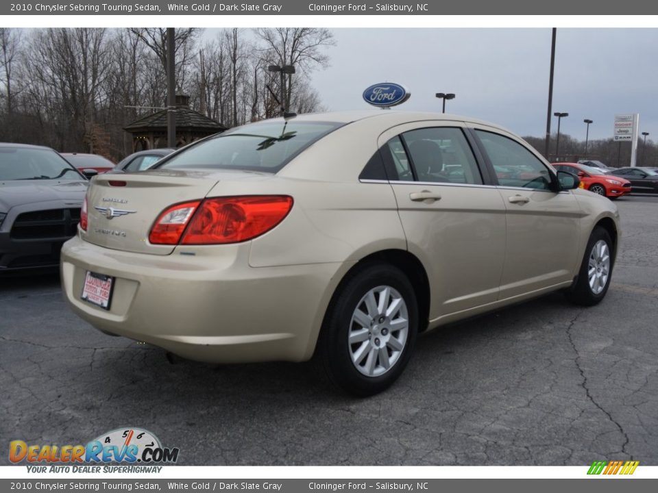 2010 Chrysler Sebring Touring Sedan White Gold / Dark Slate Gray Photo #3