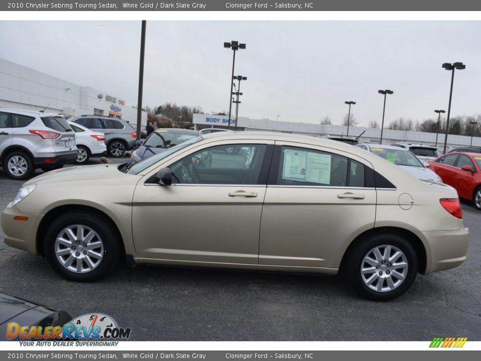 2010 Chrysler Sebring Touring Sedan White Gold / Dark Slate Gray Photo #6