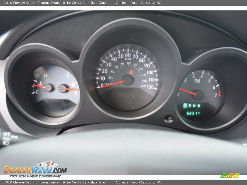 2010 Chrysler Sebring Touring Sedan White Gold / Dark Slate Gray Photo #19