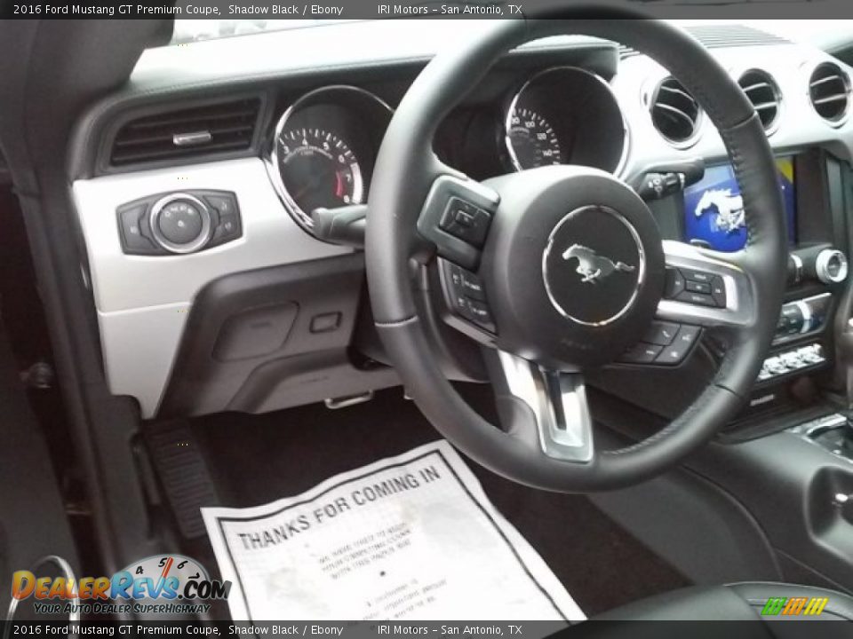 2016 Ford Mustang GT Premium Coupe Shadow Black / Ebony Photo #11