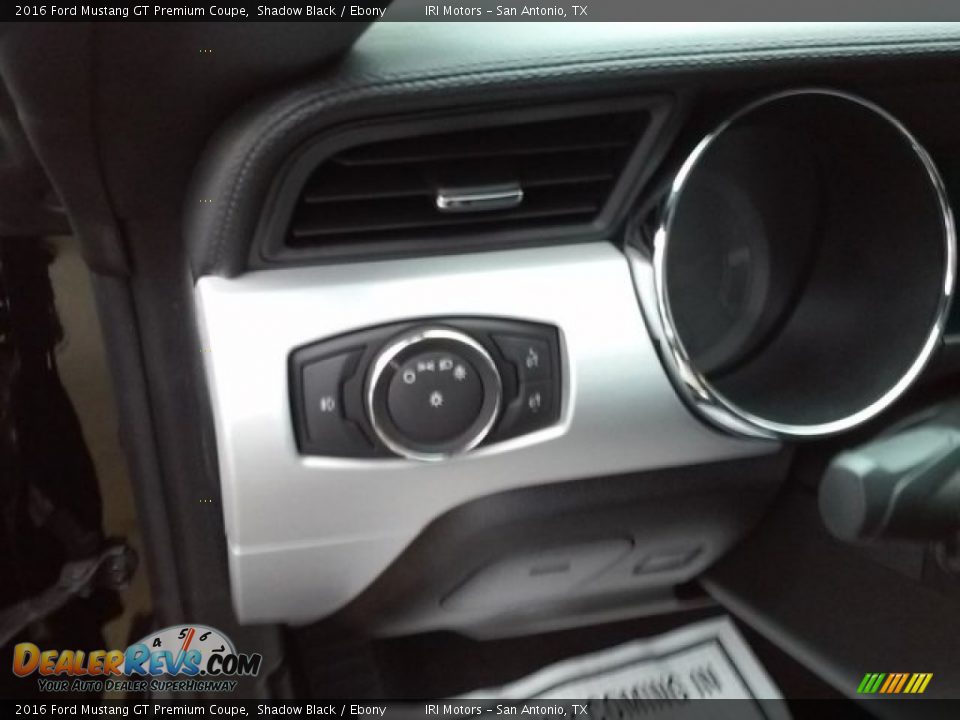 2016 Ford Mustang GT Premium Coupe Shadow Black / Ebony Photo #13