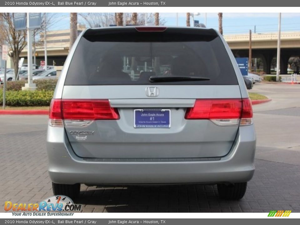 2010 Honda Odyssey EX-L Bali Blue Pearl / Gray Photo #6