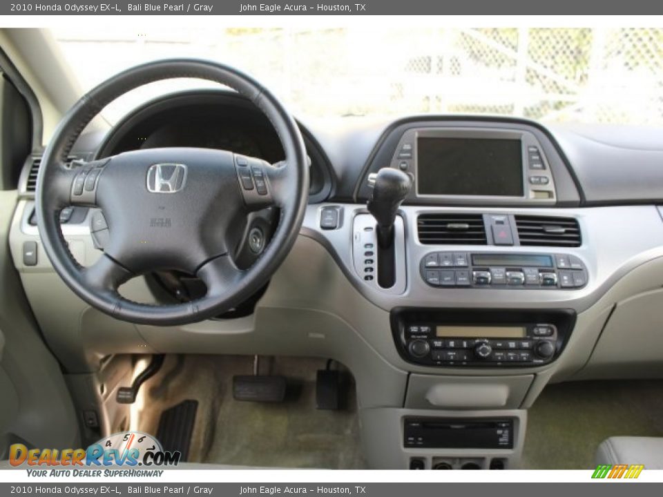 2010 Honda Odyssey EX-L Bali Blue Pearl / Gray Photo #9