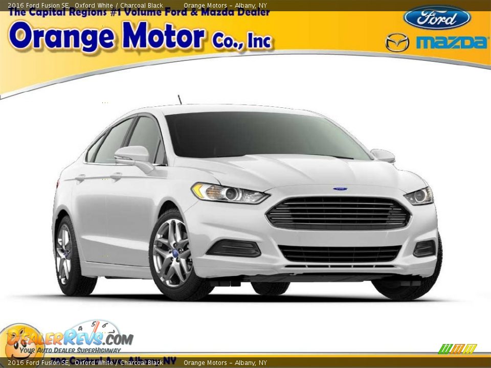 2016 Ford Fusion SE Oxford White / Charcoal Black Photo #1