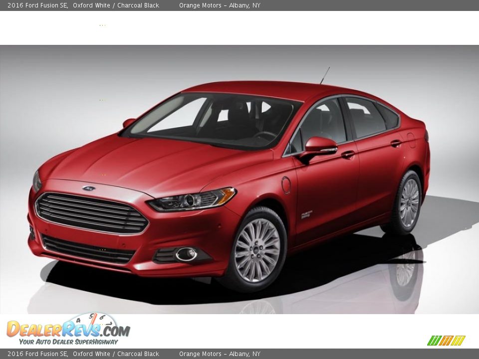 2016 Ford Fusion SE Oxford White / Charcoal Black Photo #4