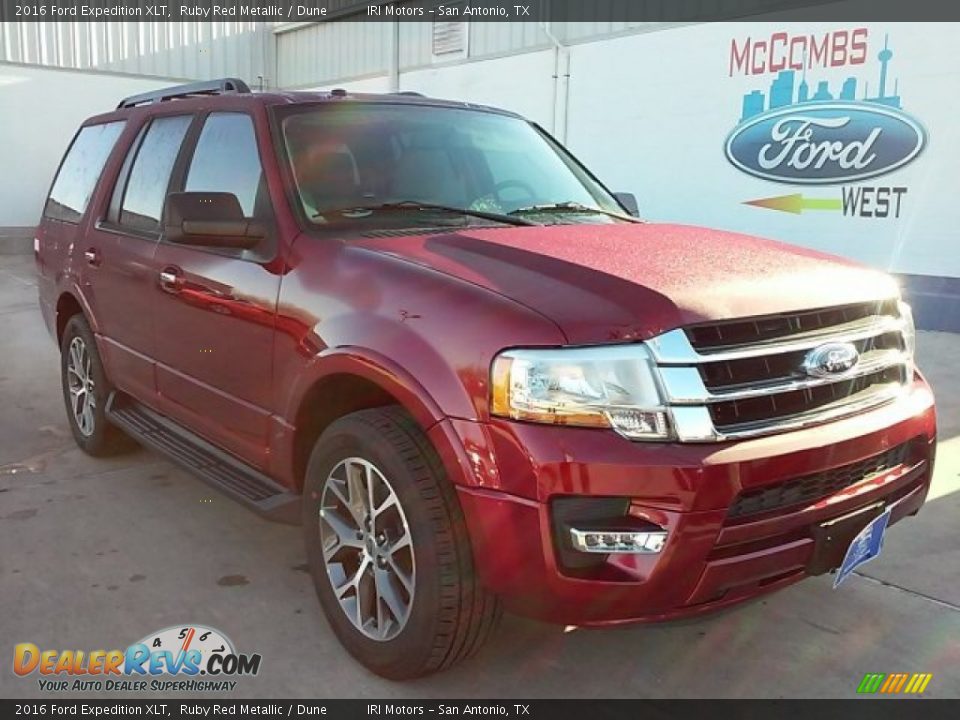 2016 Ford Expedition XLT Ruby Red Metallic / Dune Photo #1