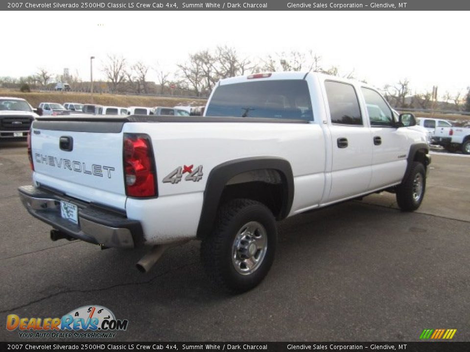2007 Chevrolet Silverado 2500HD Classic LS Crew Cab 4x4 Summit White / Dark Charcoal Photo #3