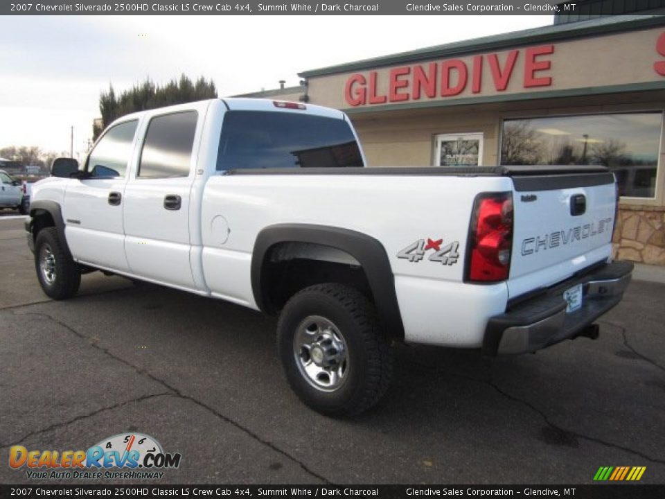 2007 Chevrolet Silverado 2500HD Classic LS Crew Cab 4x4 Summit White / Dark Charcoal Photo #4