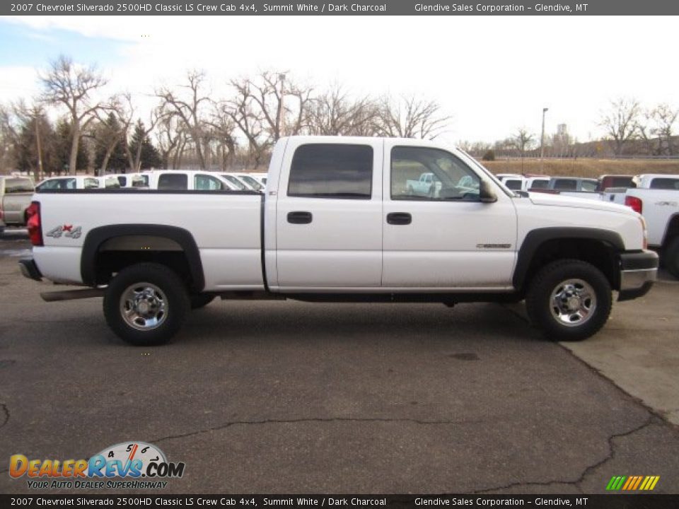 2007 Chevrolet Silverado 2500HD Classic LS Crew Cab 4x4 Summit White / Dark Charcoal Photo #6