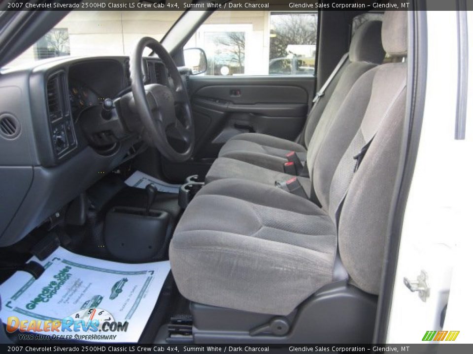 2007 Chevrolet Silverado 2500HD Classic LS Crew Cab 4x4 Summit White / Dark Charcoal Photo #11