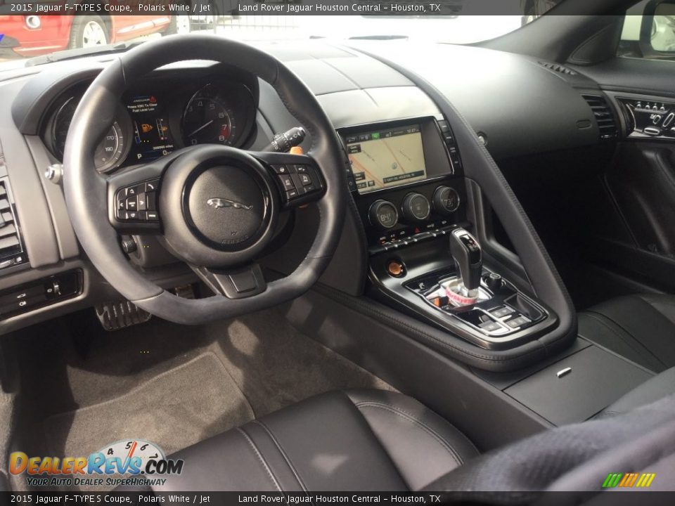 Jet Interior - 2015 Jaguar F-TYPE S Coupe Photo #24