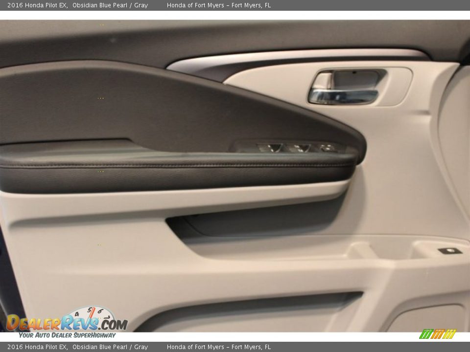 2016 Honda Pilot EX Obsidian Blue Pearl / Gray Photo #7
