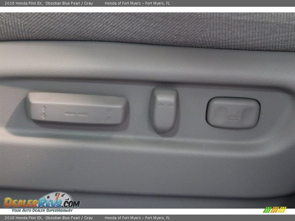 2016 Honda Pilot EX Obsidian Blue Pearl / Gray Photo #10