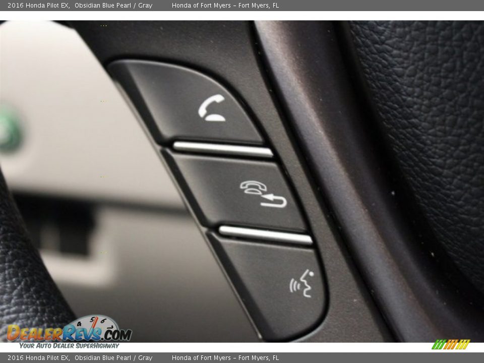 2016 Honda Pilot EX Obsidian Blue Pearl / Gray Photo #14