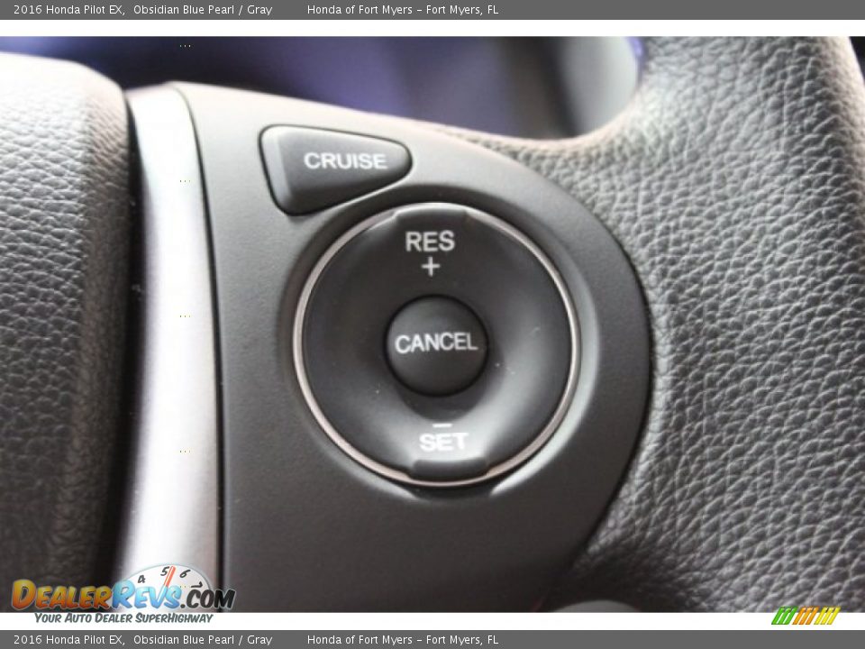 2016 Honda Pilot EX Obsidian Blue Pearl / Gray Photo #15