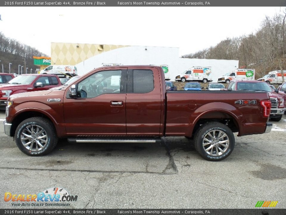 2016 Ford F150 Lariat SuperCab 4x4 Bronze Fire / Black Photo #1
