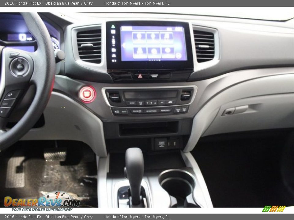 2016 Honda Pilot EX Obsidian Blue Pearl / Gray Photo #16