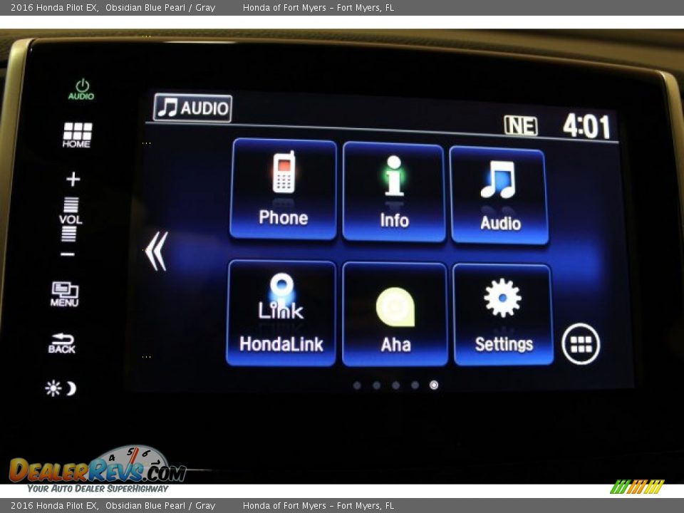 2016 Honda Pilot EX Obsidian Blue Pearl / Gray Photo #17