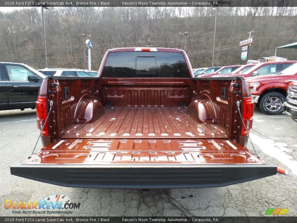2016 Ford F150 Lariat SuperCab 4x4 Bronze Fire / Black Photo #5