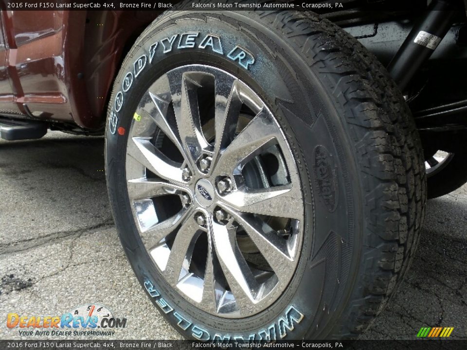 2016 Ford F150 Lariat SuperCab 4x4 Bronze Fire / Black Photo #6
