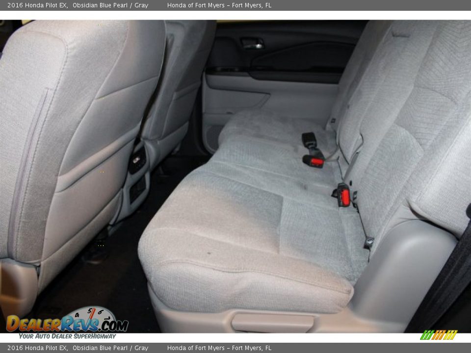 2016 Honda Pilot EX Obsidian Blue Pearl / Gray Photo #25