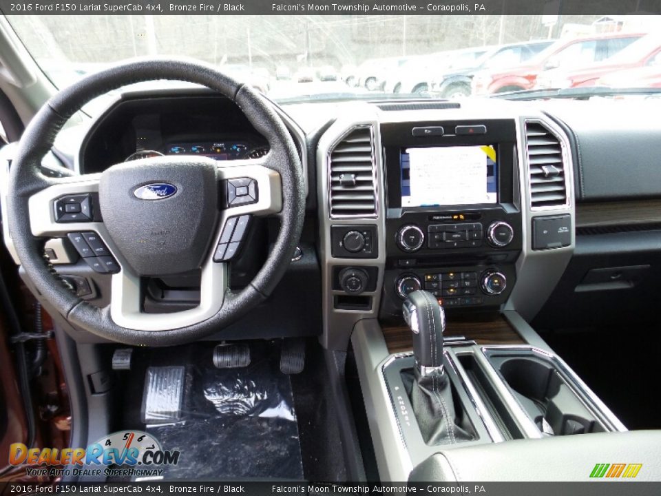 2016 Ford F150 Lariat SuperCab 4x4 Bronze Fire / Black Photo #10