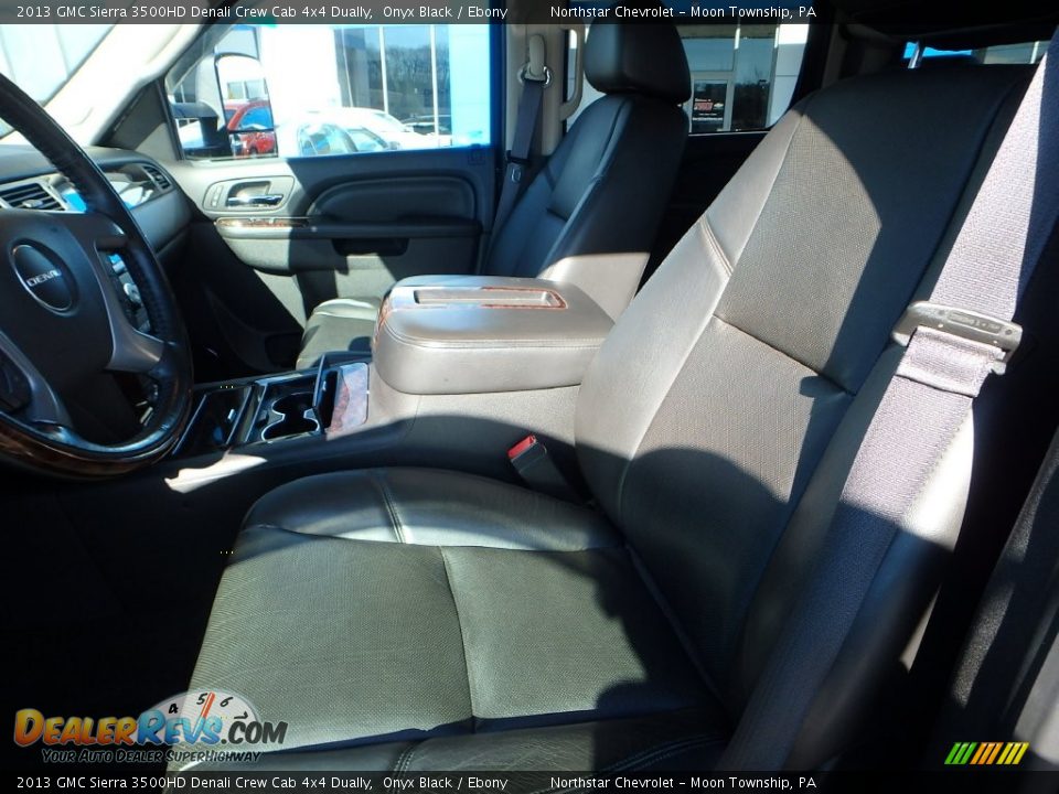 2013 GMC Sierra 3500HD Denali Crew Cab 4x4 Dually Onyx Black / Ebony Photo #22