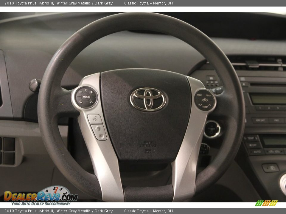 2010 Toyota Prius Hybrid III Winter Gray Metallic / Dark Gray Photo #6