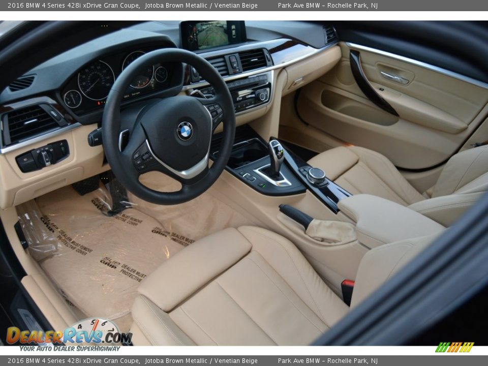 Venetian Beige Interior - 2016 BMW 4 Series 428i xDrive Gran Coupe Photo #11