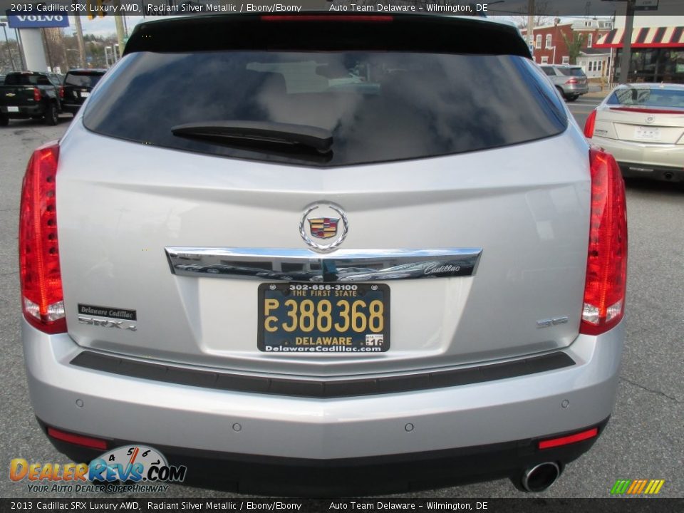 2013 Cadillac SRX Luxury AWD Radiant Silver Metallic / Ebony/Ebony Photo #5