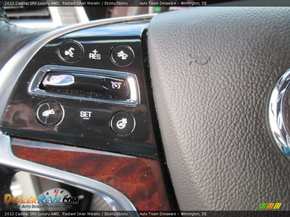 2013 Cadillac SRX Luxury AWD Radiant Silver Metallic / Ebony/Ebony Photo #13