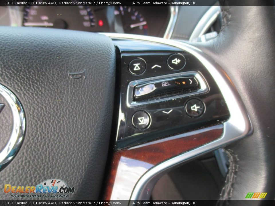 2013 Cadillac SRX Luxury AWD Radiant Silver Metallic / Ebony/Ebony Photo #14